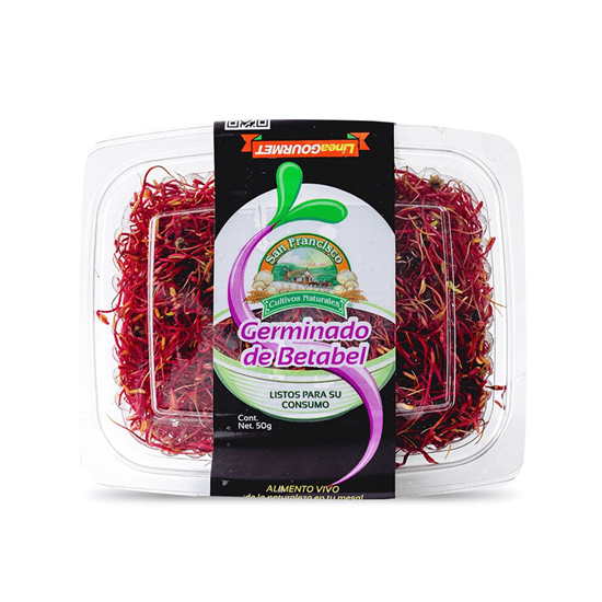 Imagen de Germinado de betabel San Francisco en domo de 50g