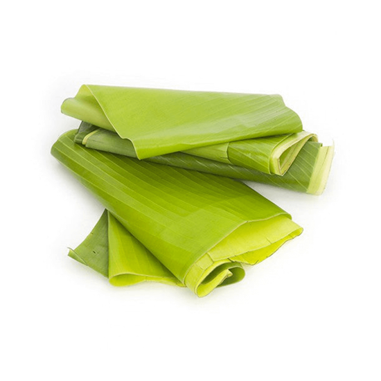 Imagen de Hoja de plátano verde mediana (paquete con 4 pzas)