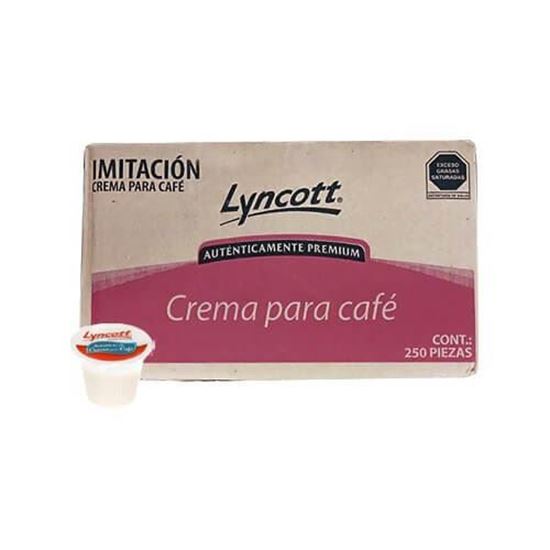 Imagen de Imitación crema para café Lyncott caja 250pz 15ml c/u