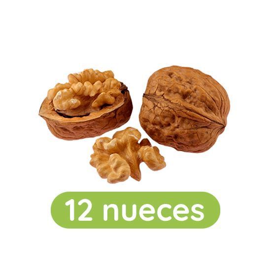 Imagen de Nuez de Castilla fresca grande premium entera (con cáscara) por docena (280g aprox.)