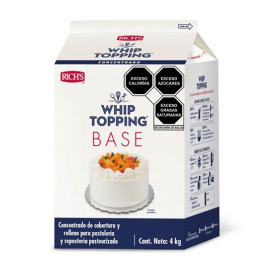 Imagen de Concentrado de cobertura y relleno pasteurizado base Rich's Whip Topping 4kg