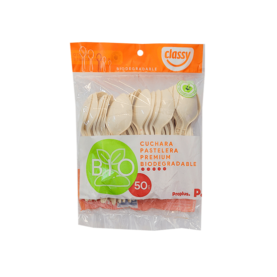 Imagen de Cuchara pastelera premium biodegradable Classy 50 pzas