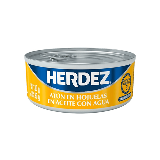 Imagen de Atún aleta amarilla en aceite Herdez en lata 130g