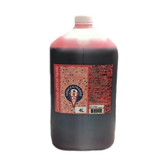 Imagen de Concentrado artificial líquido sabor, color y aroma a grosella Duché 4L