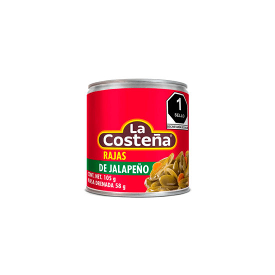 Imagen de Rajas de jalapeño La Costeña en lata 105g