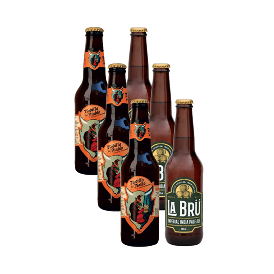 Imagen de Sampler de cerveza artesanal mexicana Selección Cítricas 6 pack (surtido de 355ml c/u)