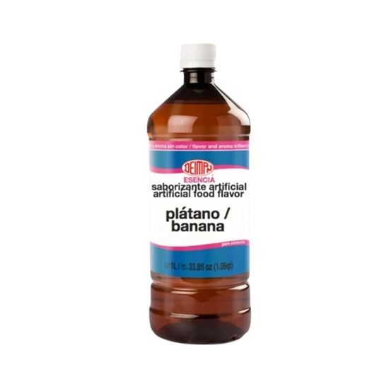 Imagen de Esencia saborizante artificial para alimentos sabor y aroma a plátano Deiman 1L