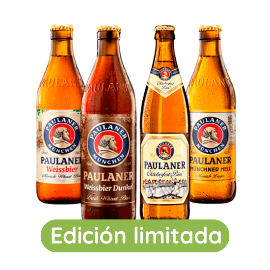 Imagen de Sampler de cerveza artesanal alemana Paulaner Edición Limitada 4 pack (surtido de 500ml c/u)