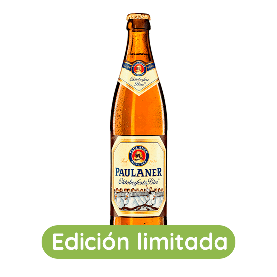 Imagen de Cerveza artesanal alemana ámbar clara Paulaner Oktoberfest Bier Edición Limitada 500ml