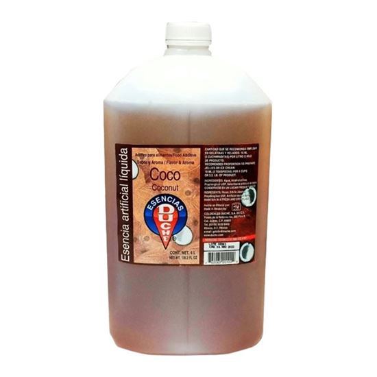 Imagen de Esencia artificial líquida sabor y aroma a coco Duché 4L