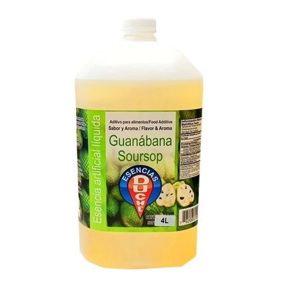 Imagen de Esencia artificial líquida sabor y aroma a guanábana Duché 4L