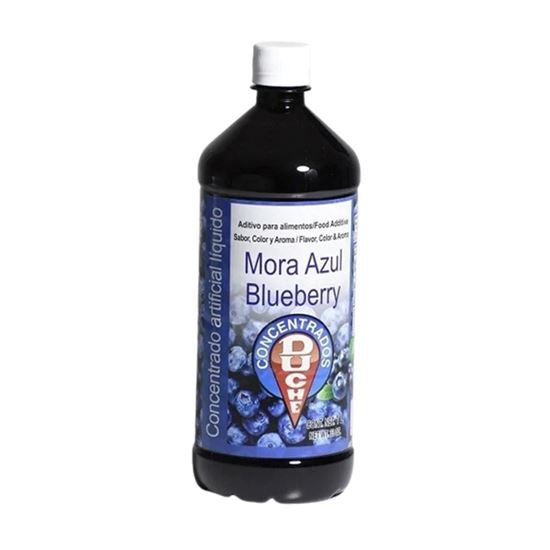 Imagen de Concentrado artificial líquido sabor, color y aroma a mora azul Duché 1L