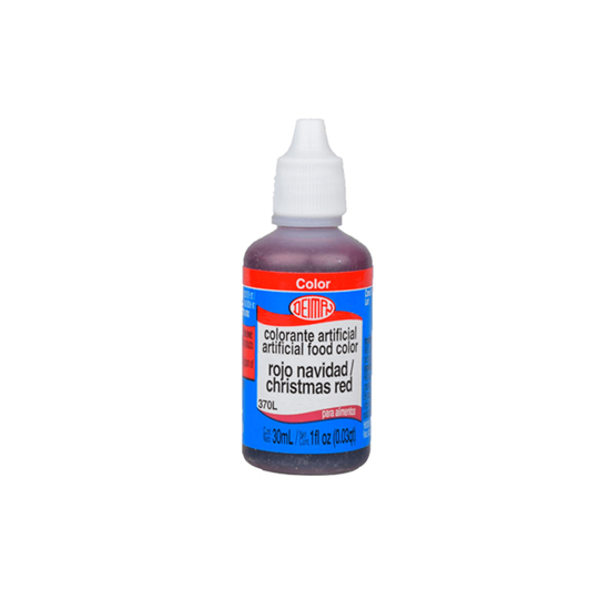 Imagen de Colorante artificial líquido rojo navidad Deiman 370L 30ml