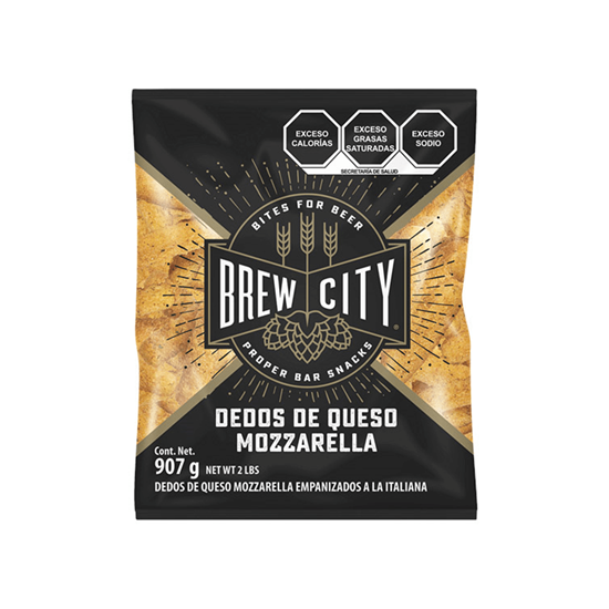 Imagen de Dedos de queso mozzarella empanizados a la italiana Brew city bolsa de 907g