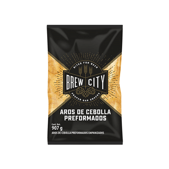 Imagen de Aros de cebolla preformados Brew city 907g