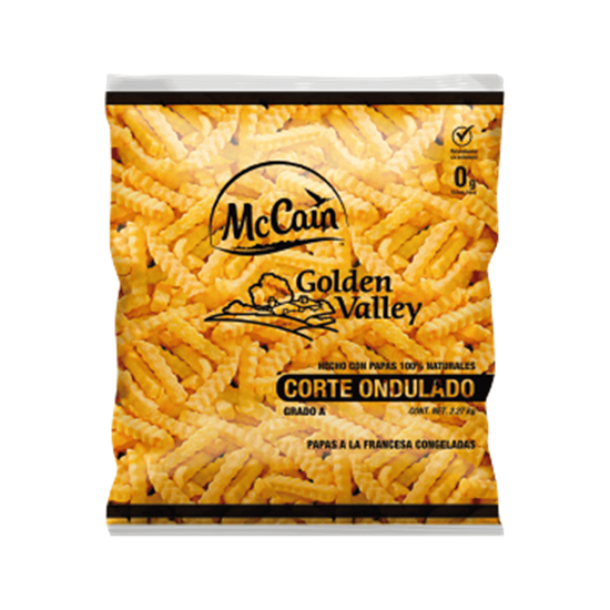 Imagen de Papas a la francesa congeladas para freír corte ondulado McCain 2.27kg