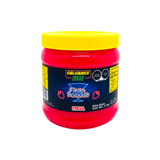 Imagen de Escarchado para micheladas sabor fresa Salsa Mix Neon Fiesta Paradise 1.1kg