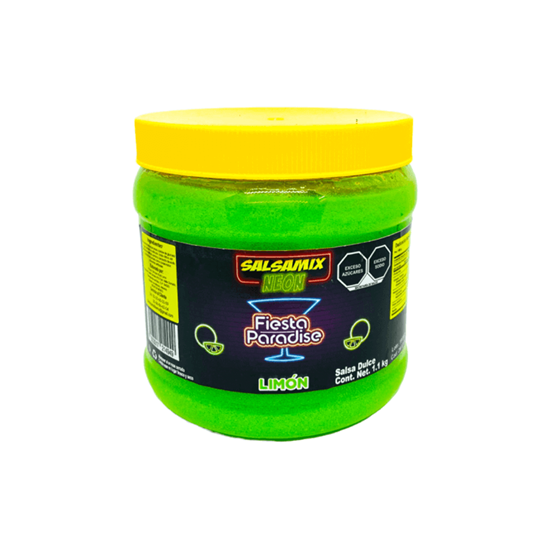 Imagen de Escarchado para micheladas sabor limón Salsa Mix Neon Fiesta Paradise 1.1kg