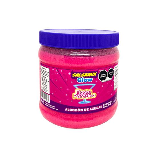Imagen de Escarchado para micheladas sabor algodón de azúcar Salsa Mix Glow Fiesta Paradise 1.1kg