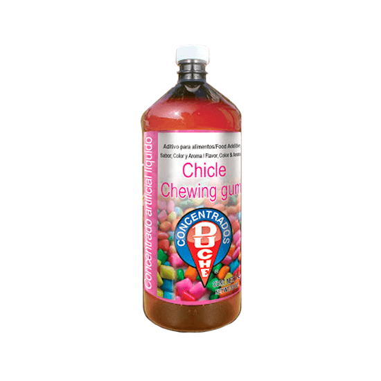 Imagen de Concentrado artificial líquido sabor, color y aroma a chicle Duché 1L