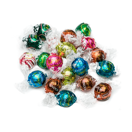Imagen de Chocolates con leche con relleno suave sabores surtidos Lindt Lindor a granel