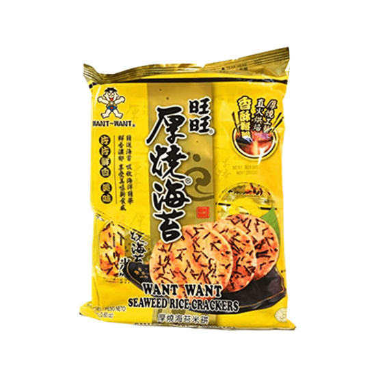 Imagen de Galletas crocantes chinas de arroz con algas marinas Want Want 118g