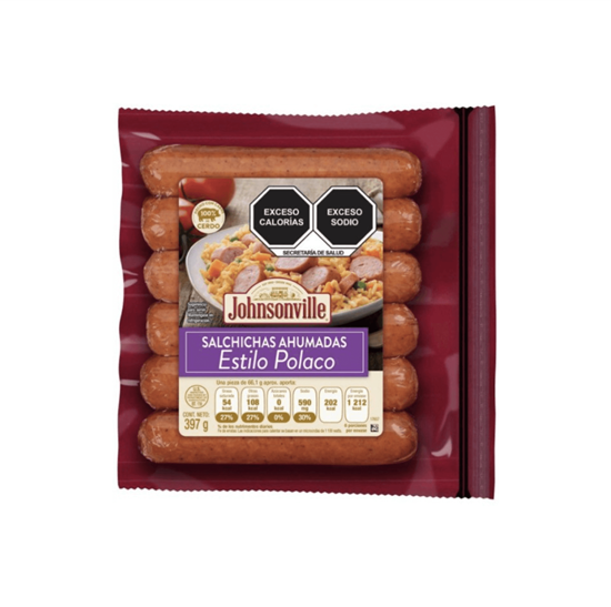 Imagen de Salchichas ahumadas de cerdo estilo polaco Johnsonville 397g