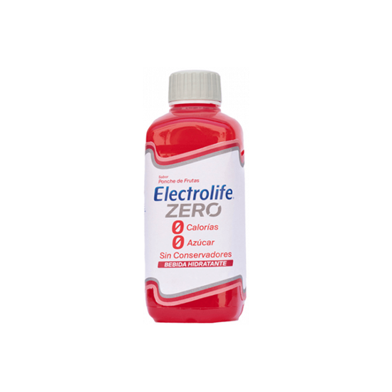 Imagen de Bebida hidratante sabor ponche de frutas Electrolife Zero 625ml