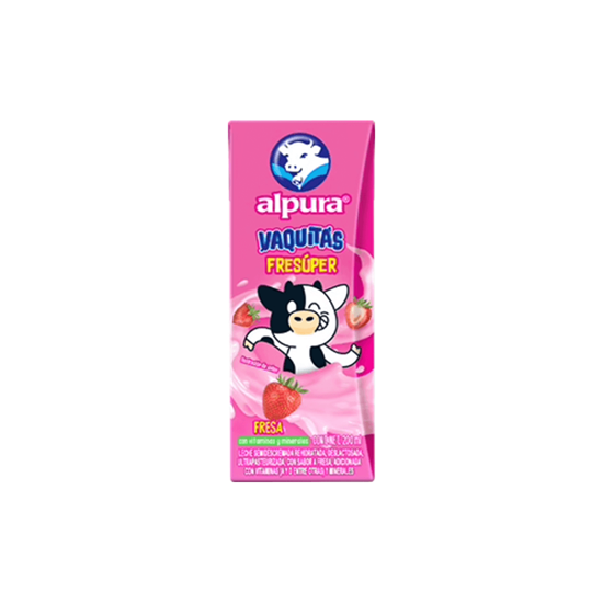 Imagen de Leche sabor fresa Alpura Vaquitas 200ml