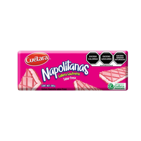 Imagen de Galleta gaufrette sabor fresa Cuétara Napolitanas 200g