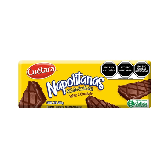 Imagen de Galleta gaufrette sabor chocolate Cuétara Napolitanas 200g