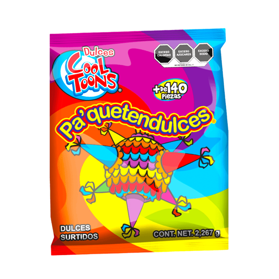 Imagen de Surtido de dulces Cool Toons Pa'quetendulces más de 140 pzas (2.267kg)