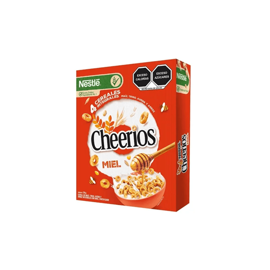 Imagen de Cereal de maíz, trigo, avena y arroz sabor miel Nestlé Cheerios 230g