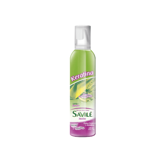 Imagen de Mousse profesional con sábila y keratina Savilé Extra Control + Keratina 200ml