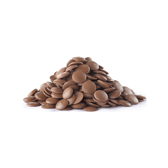 Imagen de Botón de chocolate con leche para repostería a granel