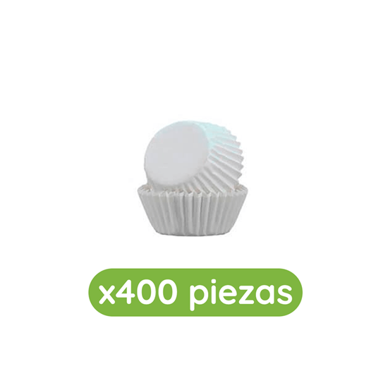 Imagen de Capacillo blanco #2 (2.5x2cm) 400 pzas