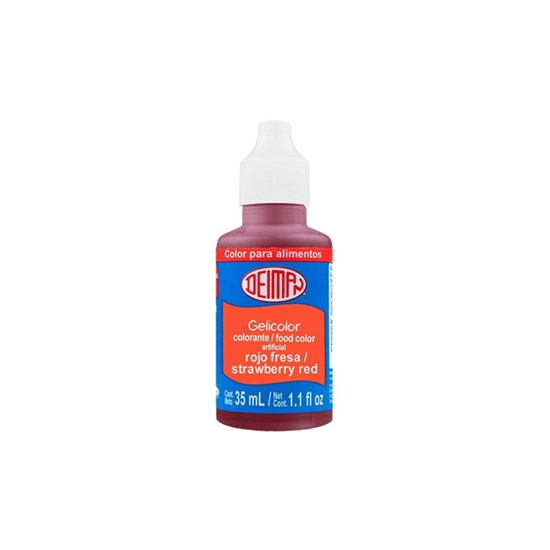Imagen de Colorante artificial líquido rojo fresa Deiman 370L 30ml