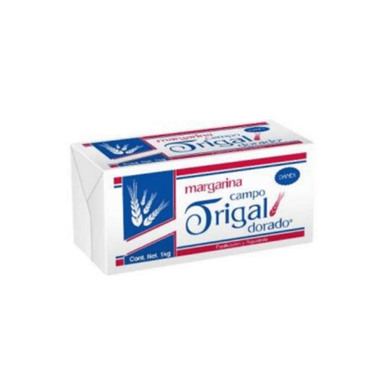 Imagen de Margarina reducida en grasa para panificación y repostería Campo Trigal Dorado (danés) 1kg