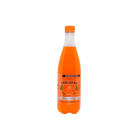 Imagen de Refresco con agua mineral sabor mandarina Brillante Tehuacán 600ml