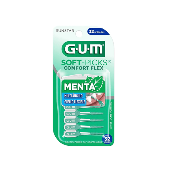 Imagen de Palillos dentales menta GUM 32 pzas
