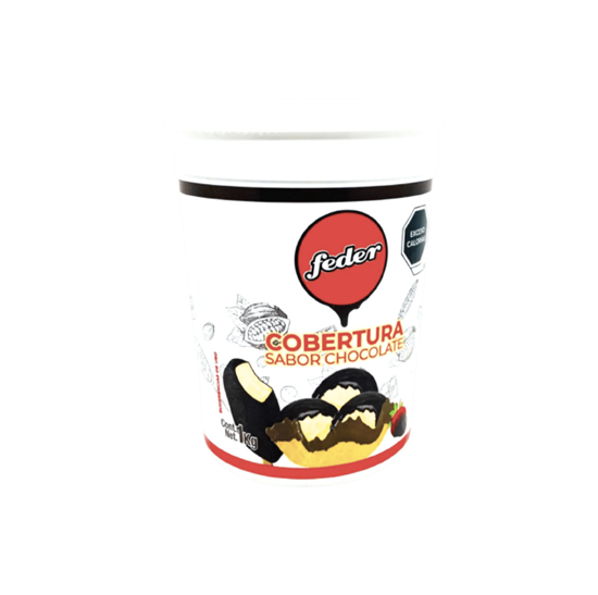 Imagen de Cobertura sabor chocolate para helado Feder 1kg