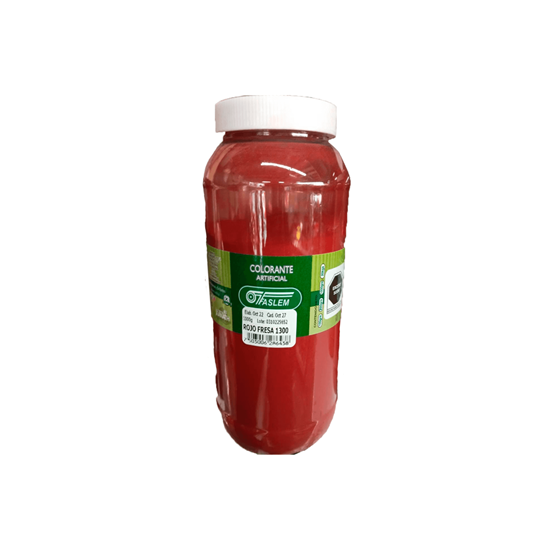 Imagen de Colorante artificial en polvo para confitería color rojo fresa Faslem La Palma Xanath 1kg