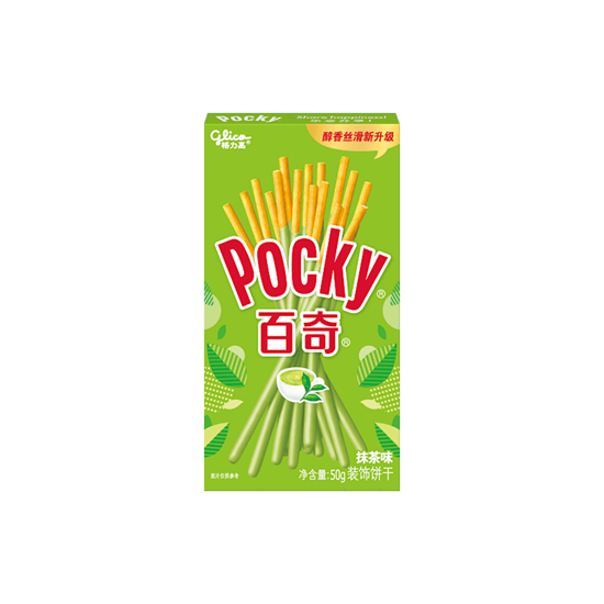 Imagen de Galletas japonesas sabor té verde matcha Pocky Baiqi 50g