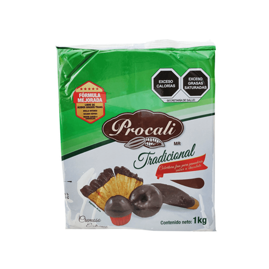Imagen de Cobertura fina para panadería sabor chocolate Procali 1kg