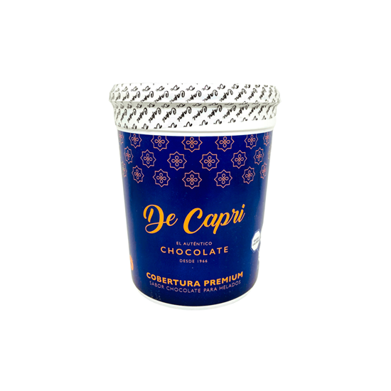 Imagen de Cobertura premium sabor chocolate para helado De Capri 1kg