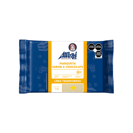 Imagen de Marqueta sabor chocolate blanco Alpezzi Transformas 5kg