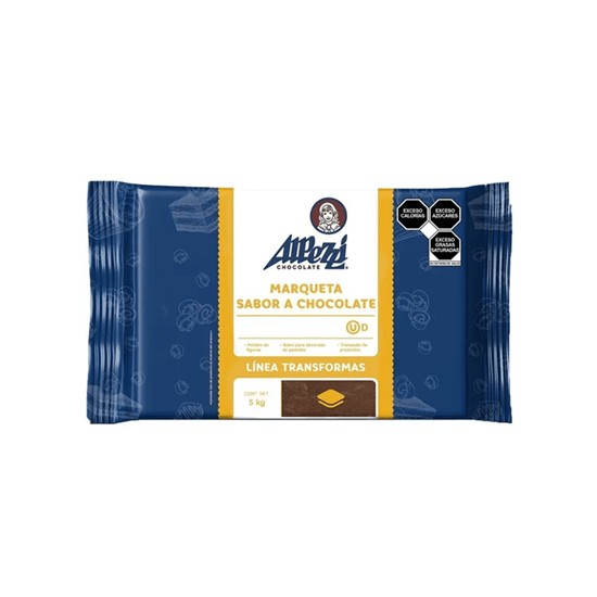 Imagen de Marqueta sabor chocolate semiamargo Alpezzi Transformas 5kg