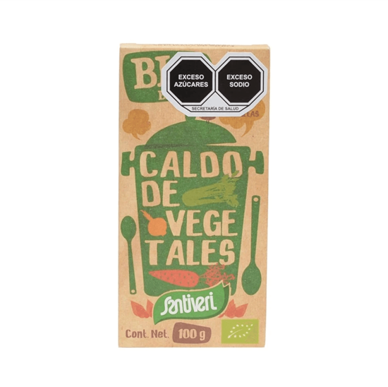 Imagen de Caldo de vegetales Santiveri Bio 10 pastillas (100g)
