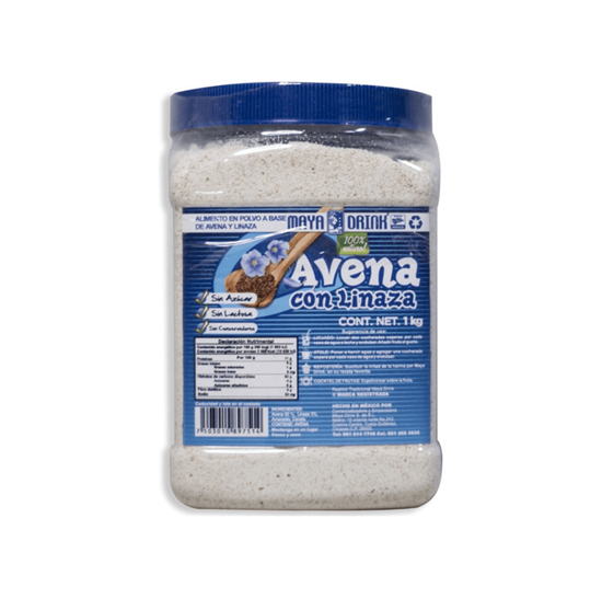 Imagen de Alimento en polvo 100% natural a base de avena con linaza Maya Drink 1kg