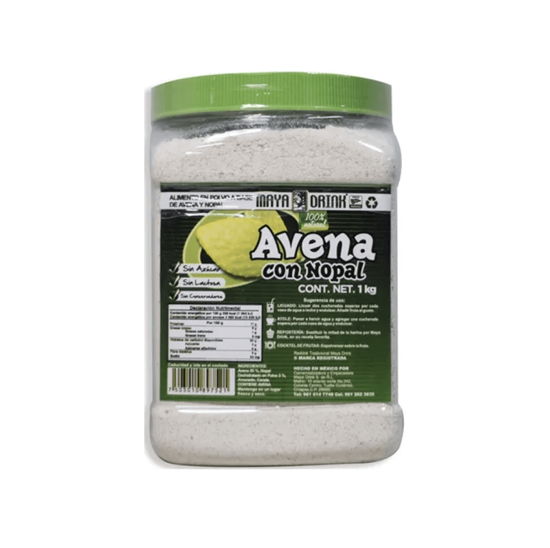 Imagen de Alimento en polvo 100% natural a base de avena con nopal Maya Drink 1kg
